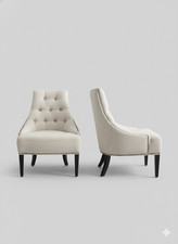 Elegant tufted linen for sale  LONDON