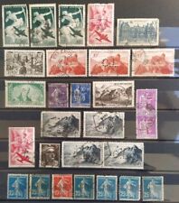 Lot timbres perforés d'occasion  Billom