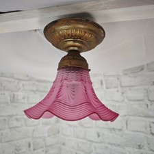 Deckenlampe antik glaslampe gebraucht kaufen  Deutschland