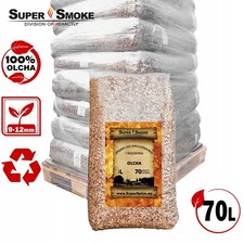 Zrębki Wędzarnicze Super Smoke OLCHA KL-10 (9-12mm) Large 70 Litrów na sprzedaż  PL