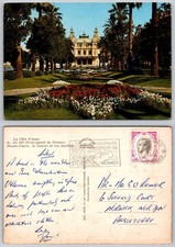 Cartão postal c21024 Casino and gardens Monaco 1972 selo comprar usado  Enviando para Brazil