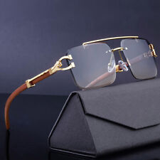 Usado, Óculos de sol piloto quadrado moda sem aro masculino feminino retrô óculos tons degradê comprar usado  Enviando para Brazil