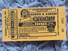 Carson barnes circus for sale  OLDHAM