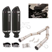 Silenciador preto para BMW G310GS G310R 2017-2023 sistema de escape tubo de ligação 370mm comprar usado  Enviando para Brazil