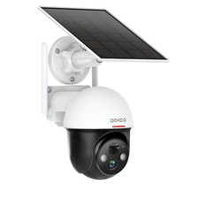 Cámara de seguridad para el hogar cúpula solar giratoria DEKCO con alarma de movimiento (caja abierta) segunda mano  Embacar hacia Mexico