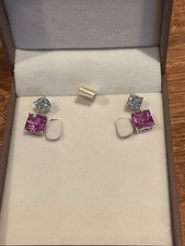 Diamonique drop earrings for sale  TADLEY