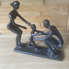 Iron sculpture family for sale  RUGBY