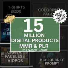 Pacote de produtos digitais 15+ milhões de PLR e MRR - oportunidade de renda passiva 2025 comprar usado  Enviando para Brazil