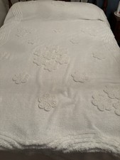 Vintage white chenille for sale  Glens Fork
