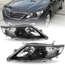 Par de Faróis Esquerda+Direita Faróis Para 2010 2011 Toyota Camry Preto LE SE XLE comprar usado  Enviando para Brazil