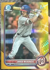 2022 1. draft BowmanChrome - Jared McKenzie Gold /50 Nationals 🔥🔥🔥🔥, używany na sprzedaż  Wysyłka do Poland