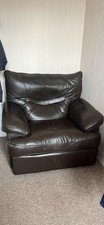 Brown leather lazy for sale  LONDON