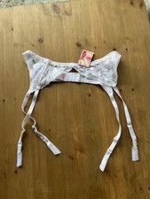 White silky suspenders for sale  WANTAGE