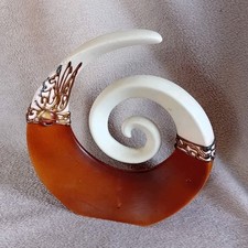 Tonvase spiralform stein gebraucht kaufen  Nußloch
