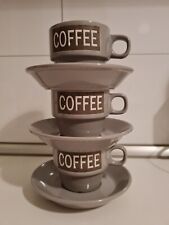 Kaffeetassen grau coffee gebraucht kaufen  Düsseldorf