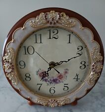 Reloj de Mesa Cuarzo Mudo Vintage, Estilo Europeo Floral Junto al Manto Escritorio, usado segunda mano  Embacar hacia Argentina