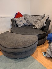 Dfs grey swivel for sale  HOPE VALLEY