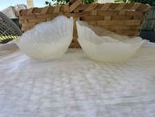Lote de 4 tigelas de salada transparentes folha de repolho plástico vintage - Berman Ind Fairfield OH comprar usado  Enviando para Brazil