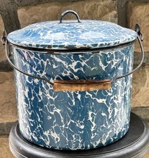 Enamelware blue white for sale  Johnstown