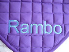 Personalised saddle cloth for sale  LEICESTER