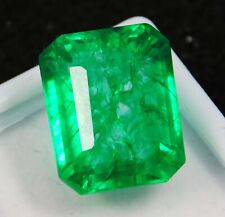 Esmeralda verde colombiana natural corte esmeralda 14,35 quilates pedra preciosa solta CERTIFICADA comprar usado  Enviando para Brazil