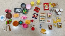 Mini Diorama Vintage Barbie Food Fun Fixin Mattel Kitchen Littles Mini Lote de Alimentos comprar usado  Enviando para Brazil