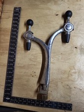 VINTAGE 1930-50'S CABEÇA DUPLA CROMADA REFRIGERANTE POP FONTE PESCOÇO DE GANSO TORNEIRA comprar usado  Enviando para Brazil