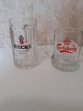Glass tankards carlsberg for sale  NOTTINGHAM