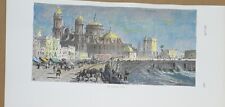 CADIZ las Cathedral xylos siglo xix, acuarela pintada a mano 1870 Espana comprar usado  Enviando para Brazil