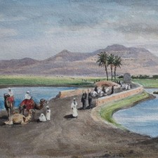 Flußlandschaft karawane ansic gebraucht kaufen Flußlandschaft karawane ansic gebraucht kaufen  Berlin