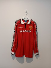 Camiseta Jersey Nº20 Solskjaer Manchester United Home L/S 1998/99/00 Tamanho GG comprar usado  Enviando para Brazil