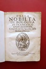 Della nobiltà bologna usato  Italia