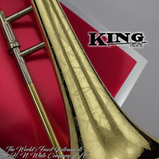 1938 Vintage King H. N. Branco Nova Proporção Artista Trombone Solo comprar usado  Enviando para Brazil