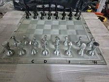 Schachspiel figuren stahl gebraucht kaufen  Wallhausen