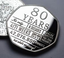80th birthday silver for sale  EDINBURGH