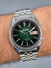 Vintage Seiko 5 Actus 7009-3101 Relógio Masculino Automático 21 Joias Japão | Verde comprar usado  Enviando para Brazil