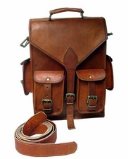 Mochila masculina de couro genuíno bolsa para laptop grande caminhada viagem acampamento transporte comprar usado  Enviando para Brazil