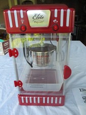 Máquina de pipoca de mesa Elite Classic autoagitação EPM-250 vermelha limpa excelente! comprar usado  Enviando para Brazil