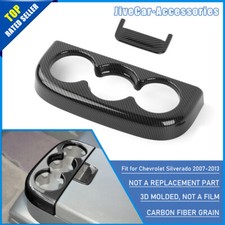 Usado, Tampa frontal de fibra de carbono 3 copos acabamento para Chevrolet Silverado Sierra 07-13 comprar usado  Enviando para Brazil