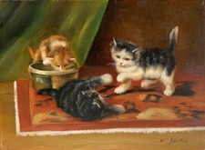 Vintage oil painting d'occasion  Paris I
