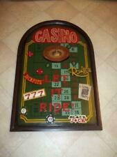 Extremamente raro! Jogos de cassino roleta blackjack pôquer antigo vintage tabuleiro de parede 3D, usado comprar usado  Enviando para Brazil