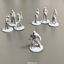 Lote 7x Figuras Cinza This War Of Mine Jogo de Tabuleiro Miniaturas Brinquedos de RPG DND comprar usado  Enviando para Brazil