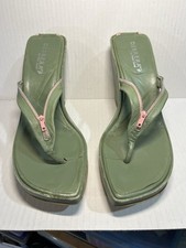 Tanga DIBRERA por Paolo Zanoli Vintage Extremamente Rara Verde Rosa Zíper Sandálias comprar usado  Enviando para Brazil