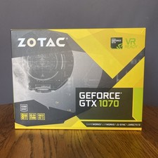 Mini placa de vídeo Zotac GeForce GTX 1070 8GB GPU na caixa usada, usado comprar usado  Enviando para Brazil