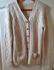 mens aran cardigan knitting patterns for sale  ELY