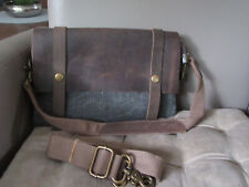 Leder leinen tasche gebraucht kaufen  Willich
