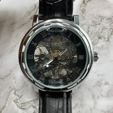 Relógio automático masculino Winner tom prata mostrador esqueleto 39 mm pulseira preta 9 polegadas comprar usado Relógio automático masculino Winner tom prata mostrador esqueleto 39 mm pulseira preta 9 polegadas comprar usado  Enviando para Brazil