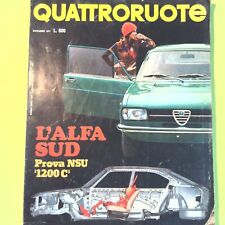Quattroruote dicembre 1971 usato  Comiso