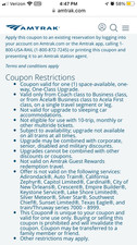Amtrak hour upgrade for sale  New York