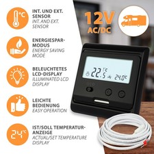 12v thermostat temperaturregle gebraucht kaufen  Aurich